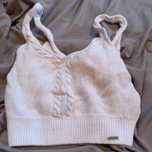 Hollister knotted crop tank top